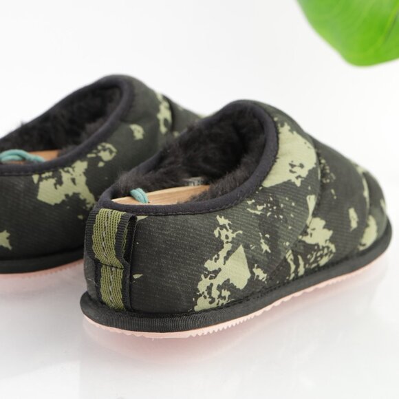 Sorel Women Bodega Run Slip On Shoe Size 8 Green Camo Mule Slipper Quilted Nylon - Picture 3 of 12